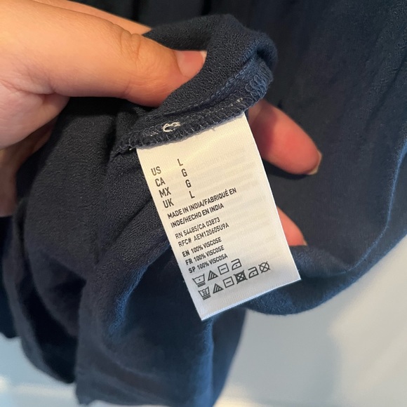 American eagle dark blue sleeved romper - Picture 4 of 4